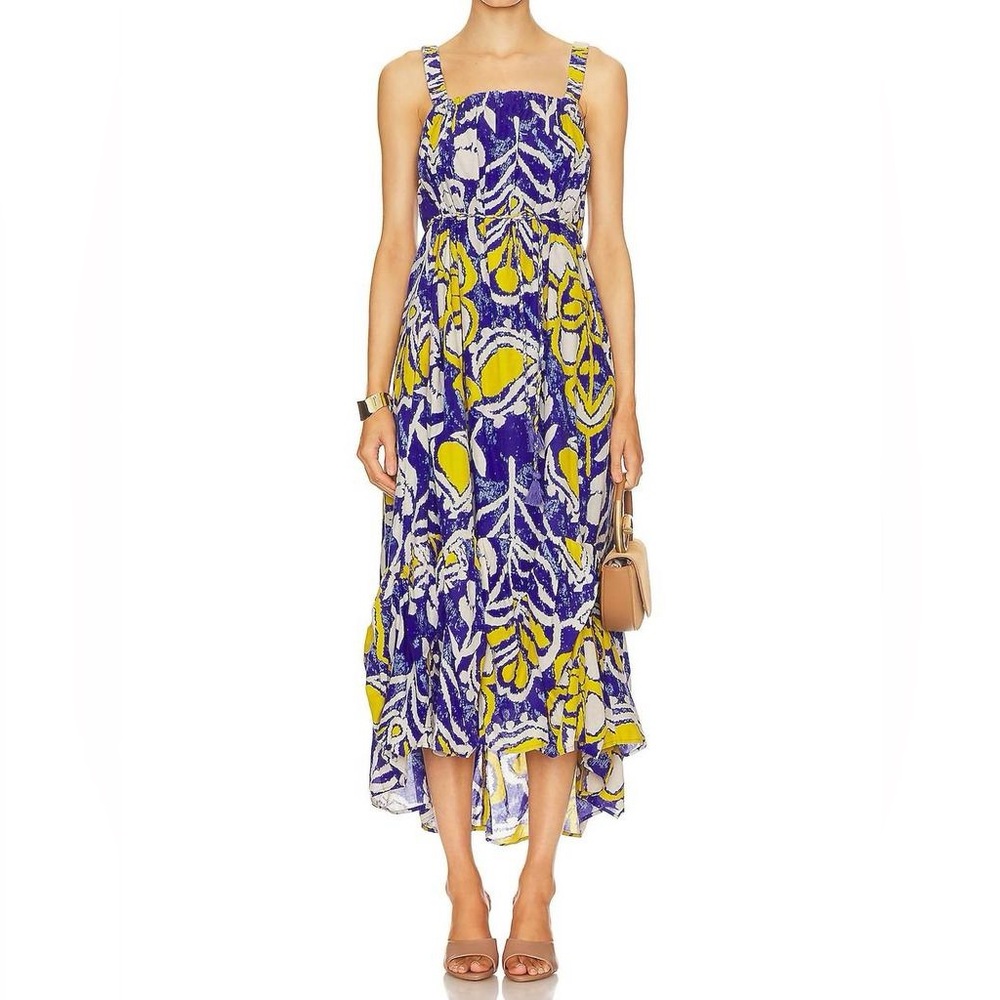 NWT Cleobella Vibrant Muriel Midi Dress Sz L Summer Vacay Resort Party Boat Date - Picture 2 of 16